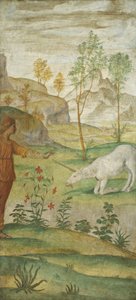 Procris ve Tek Boynuzlu At, c. 15201522. by Bernardino Luini