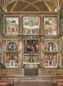 Üç Kralın Hayranlığı ile fresklerin görünümü by Bernardino Luini