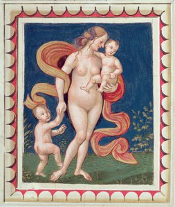 Charity Alegori, tavandan detay by Bernardino di Betto Pinturicchio