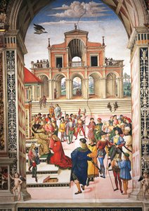 İtalya, Siena, Katedral, Piccolomini Kütüphanesi, Enea Silvio Piccolomini, İmparator III. by Bernardino di Betto Pinturicchio