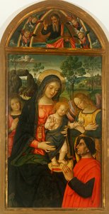 Our Lady of Peace tarafından Bernardino Pinturicchio (1452-1513 dolaylarında), panel üzerine yağlı boya