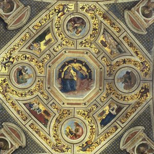 Presbytery Kasası, Santa Maria del Popolo, Roma, c.1484-92 by Bernardino di Betto Pinturicchio