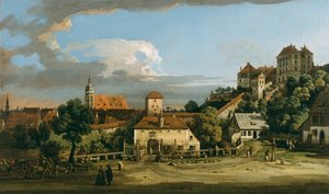 Pirna: Güneyden Obertor, 1750