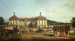 Bahçe tarafından Schlosshof İmparatorluk Kalesi by Bernardo Bellotto