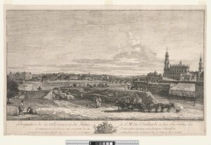 Dresden manzarası by Bernardo Bellotto