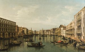 Palazzi Foscari ve Moro Lin ile Büyük Kanal