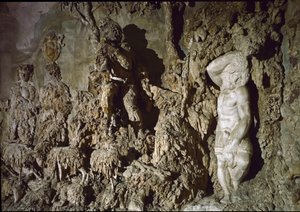 Boboli mağarasının iç görünümü. Detay. 1583-1588