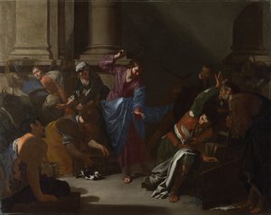 Mesih, Tüccarları Tapınaktan sürüyor, c. 1645 by Bernardo Cavallino
