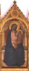Madonna ve Çocuk (panelde öfke) by Bernardo Daddi
