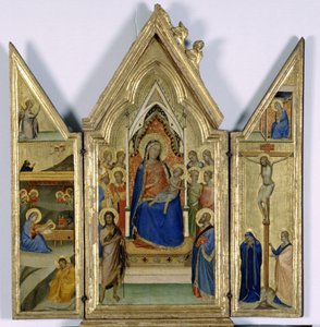 Madonna ve Çocuk ile Üç Parça; by Bernardo Daddi