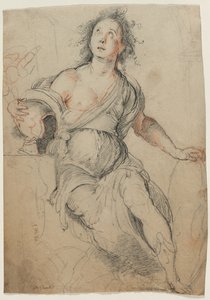 Alegorik Figür, c. 1635. by Bernardo Strozzi