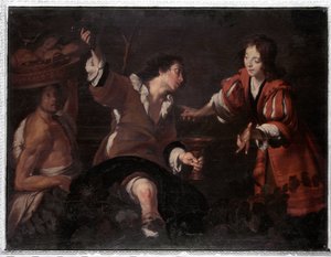 Yusuf rüyaları yorumlar (tuval üzerine yağlı boya by Bernardo Strozzi
