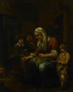 Kadın krep yapıyor by Bernardus van Schijndel