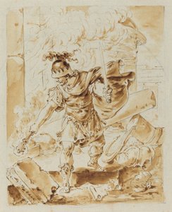 Alexander Setting Fire to Persepolis
