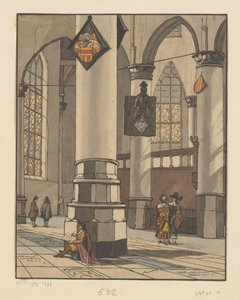 Kerkinterieur by Bernhard Schreuder