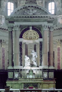 Aziz Paul Şehitliğini Gösteren Yüksek Sunak Görünümü (mermer) by Bernini Algardi A. and Bitonto