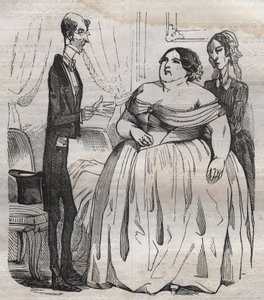 Gourmands - obezite ve sıska - Jean Anthelme Brillat Savarin (Brillat-Savarin) tarafından “La Physiologie du gut”ta gravür