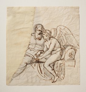 Aşk tanrısı ve Anacreon by Bertel Thorvaldsen