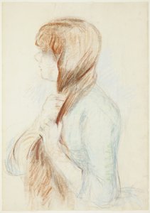 Saçını Örten Kız (La Natte) by Berthe Morisot