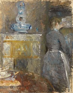 Yemek odasında; Yemek odasında, 1880 by Berthe Morisot