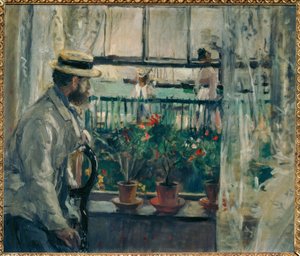 Interieur, Wight Adası by Berthe Morisot