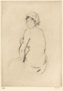 Çıplak, 18881890. by Berthe Morisot