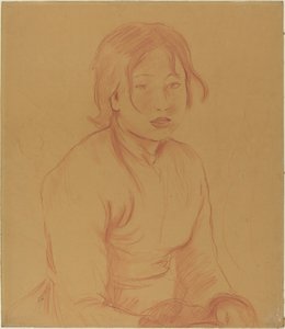 Köylü Kız, 1890. by Berthe Morisot