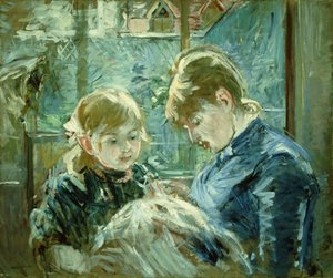 Terzilik Dersi; Lecon de Couture, 1884 by Berthe Morisot