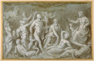 Mars ve Rhea Silvia (carta azzurra