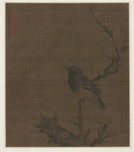 Prunus Dalında Uyuyan Kuş, 1400
