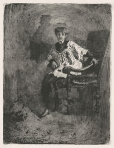 Oturan Yardımcı, c. 1872.