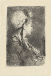 Sağa Bakan Profildeki Sanatçının Karısı, c. 1880.