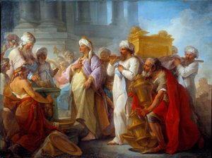İttifak Sandığı önünde Süleyman boyama Blaise Nicolas Le Sueur (1716-1783) 1747 Güneş. 0.96x1.27 m Caen, Güzel Sanatlar Müzesi by Blaise Nicolas Le Sueur