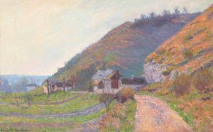 Giverny yakınlarında bir yol (tuval üzerine yağlı boya)