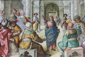 İsa, Yazıcılar Arasında by Boccaccio Boccaccino