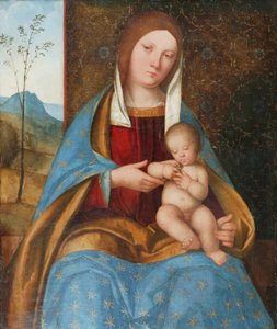 Madonna ve Çocuk (panel üzerine yağlıboya) by Boccaccio Boccaccino