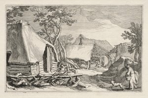 Çiftlik Evleri ile Peyzaj by Boetius Adams Bolswert