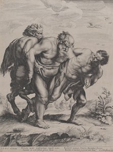 Bir satir ve bir faun tarafından desteklenen sarhoş Silenus, 1625-59.
