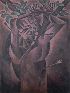 Aziz Sebastian, Bohumil Kubista (1884-1918), tuval üzerine yağlı boya, 98x75 cm