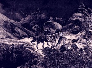 Kaliforniya vagonu gece yolculuğu by Bohuslav Kroupa