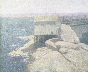 Chinese Fishing Village, Monterey Bay, California (tuval üzerine yağlı boya)