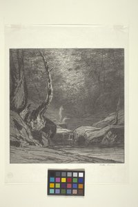 Eğri Ağaç (kağıt üzerine mürekkep) by Bolton Coit Brown