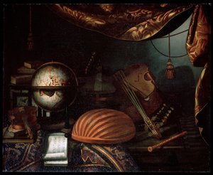 Müzik Aletleri ile Natürmort, 1715. by Bonaventura Bettera