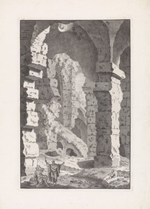 Musicerende çoban öksürük kalıntıları Roma antik kentinin kalıntıları (dizi adı) by Bonaventura van Overbeek