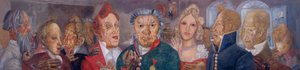 Komedi Kişileri Hükümet Müfettişi, N. Gogol, 1933-1934 by Boris Dmitrievich Grigoriev