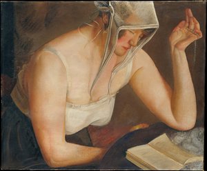 Kadın Okuma, c. 1922 by Boris Dmitrievich Grigoriev