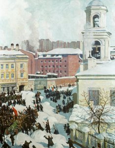 27 Şubat 1917, 1917 by Boris Mikhailovich Kustodiev