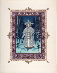 Snegourotchka ( ou Snegourka, la Fille de neige) - Masal için İllüstrasyon Snegurochka par Zvorykin, Boris Vasilievich (1872