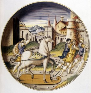 Truva Atı - Carle Delange ve Borneman tarafından tasarlanan “” XV, XVI ve 17. yüzyıl İtalyan fayans koleksiyonunda””” by Bornemann Bornemann