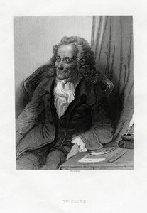Voltaire, Fransız Aydınlanma yazarı, denemeci, deist ve filozof, 1884 by Bosselman